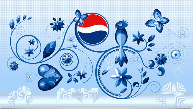 Motif Canette Pepsi