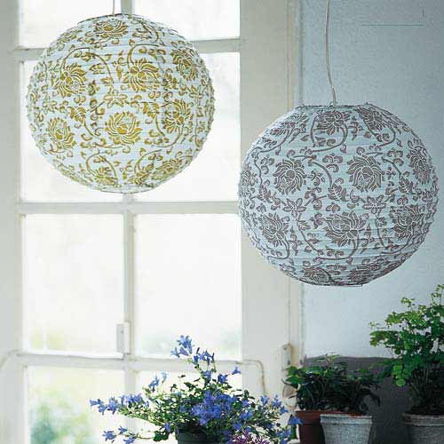 Boule japonaise Greenage Fly luminaire déco