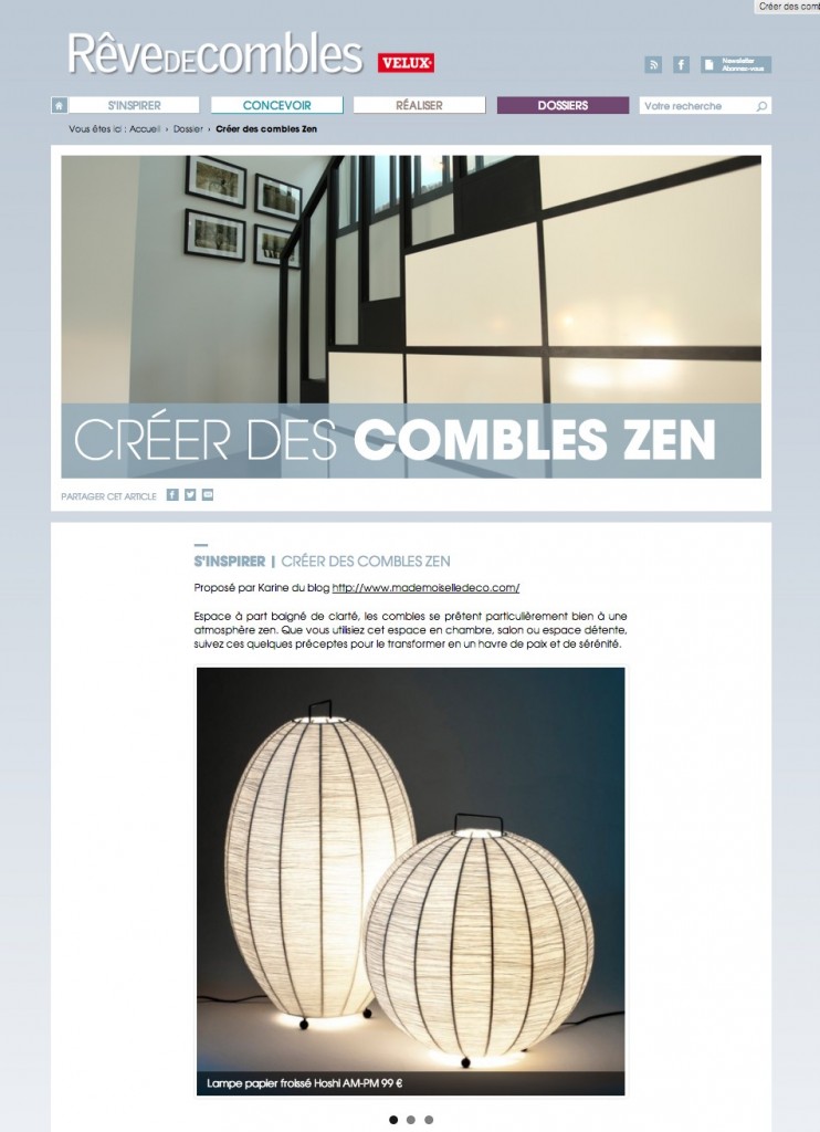 Conseil décoration combles zen