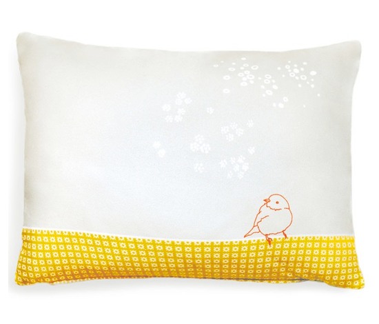 Joli coussin oiseau Mimi Lou