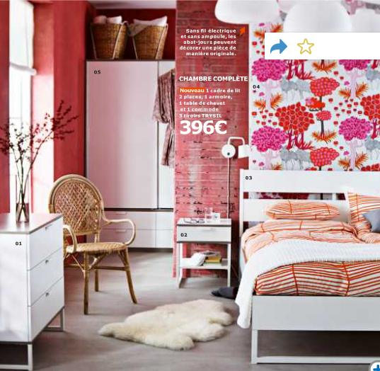 Catalogue Ikea - belle chambre Trysil - p119