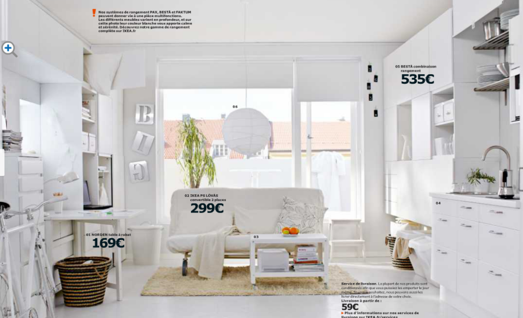 Ikea - nouveau catalogue - tendance blancheur