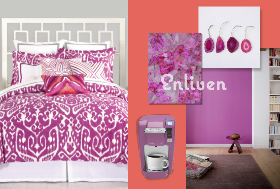 Moodboard pantone year 2014 Radiant Orchid