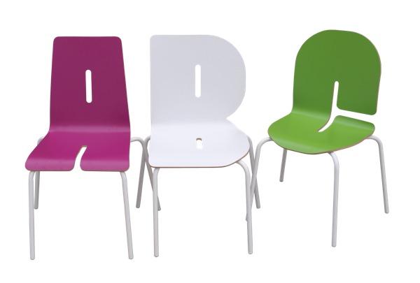 Tabisso - chaises alphabet Typographia Kids