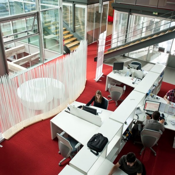 Aménagement bureaux open space à Nantes