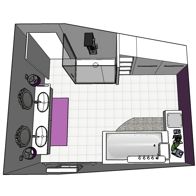 Rénovation et agencement d'une salle de bain sous combles