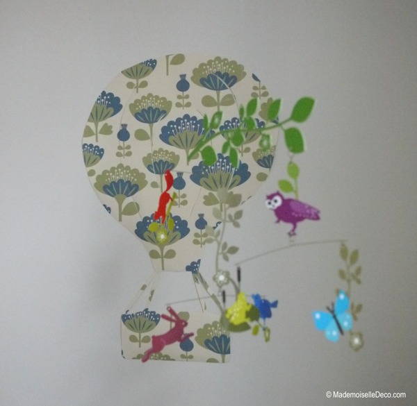 Décoration montgolfière chambre enfant en papier peint Mini Labo The Collection