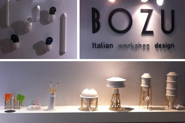 Bozu créateur italien d' objets design pour un paysage intérieur industriel