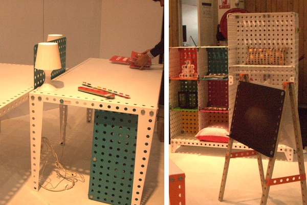 Meccano mobilier ludique