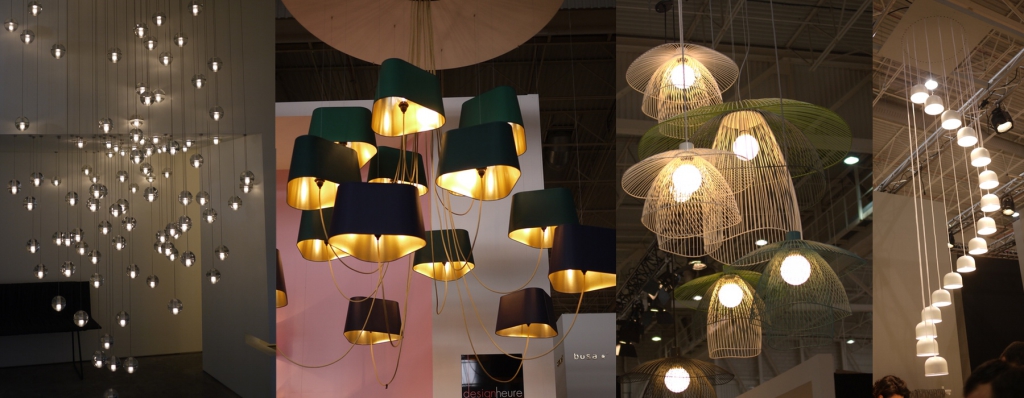 Cascade lumineuse, tendance luminaire Maison&Objet