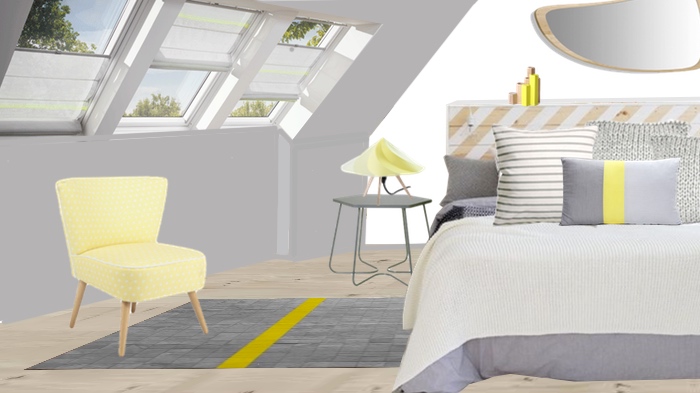 Velux Store Colour Collection by Scholten&Baijings - Palette jaune et inspirations pour une chambre sous les toits