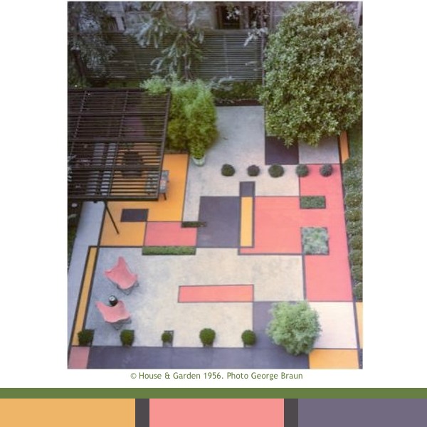 Jardin vintage à la Mondrian